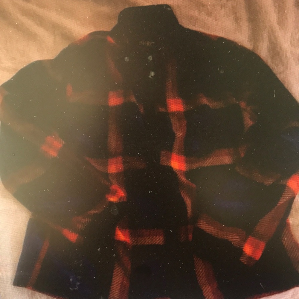 Red and Black Plaid Jacket